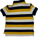 Age 2 Polo By Ralph Lauren Striped Polo Shirt - 3XS Navy Cotton