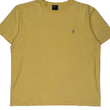 Polo By Ralph Lauren T-Shirt - XL Yellow Cotton