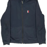 Tommy Hilfiger Zip Up - Medium Navy Cotton Blend