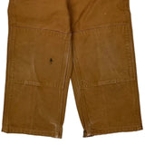 Age 4 Carhartt Double Knee Overalls - XS Brown Cotton