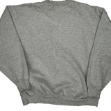 Nike College Sweatshirt - Large Grey Cotton