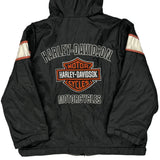 Age 6 Harley Davidson Windbreaker - Small Black Nylon