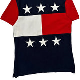 Tommy Hilfiger Graphic Polo Shirt - 2XL Navy Cotton