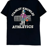 Stanley Knowles Athletics Screen Stars Single Stitch T-Shirt - Large Black Cotton Blend