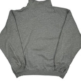 Spellout Tommy Hilfiger 1/4 Zip - XL Grey Cotton Blend