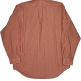 Ralph Lauren Checked Shirt - Large Orange Cotton
