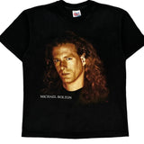 Michael Bolton 1993 Tour Hanes Band T-Shirt - Large Black Cotton
