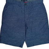 Tommy Hilfiger Chino Shorts - 33W 10L Blue Cotton