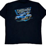 Racing Port & Company Graphic T-Shirt - 2XL Black Cotton