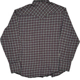 Wrangler Checked Flannel Shirt - Large Multicoloured Cotton