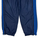 Adidas Track Pants - Small Blue Polyester
