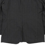 Burberry Pinstripe Blazer - XL Grey Wool