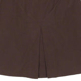 Salvatore Ferragamo Midi Skirt - 30W UK 10 Brown Cotton