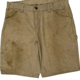 Dickies Carpenter Shorts - 36W 10L Beige Cotton