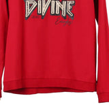 Liu Jo Graphic Sweatshirt - Medium Red Cotton Blend
