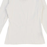 Burberry London Long Sleeve Top - Large White Cotton Blend