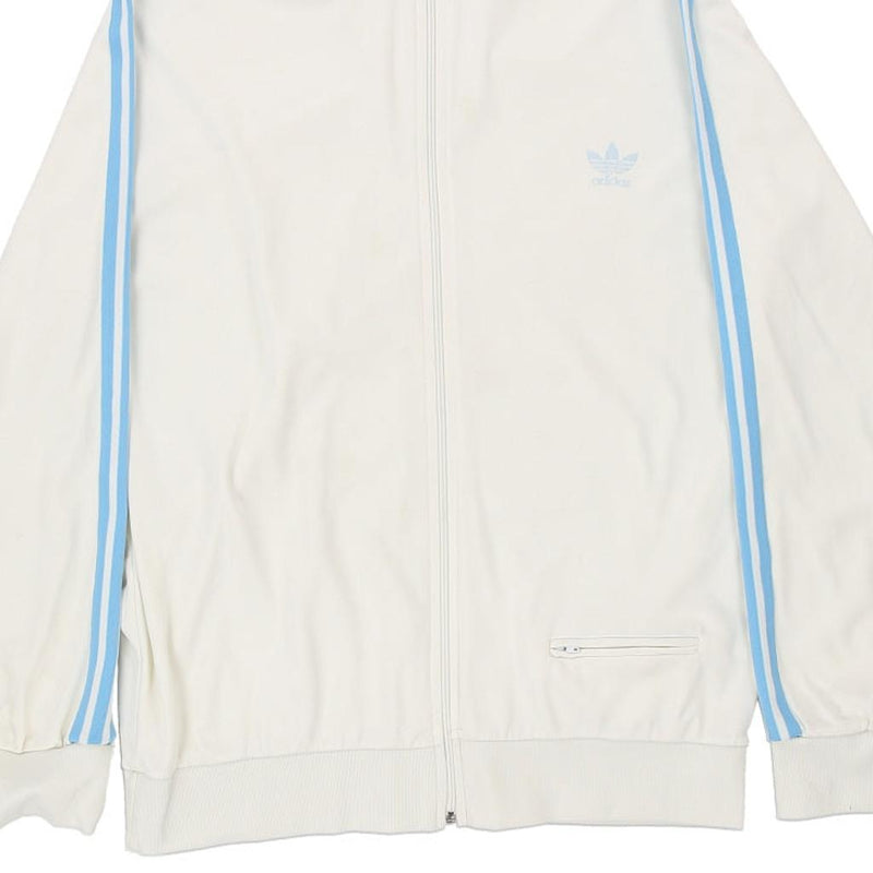 Vintage white Adidas Track Jacket - mens x-large