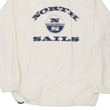 Vintage white North Sails 1/4 Zip - mens large