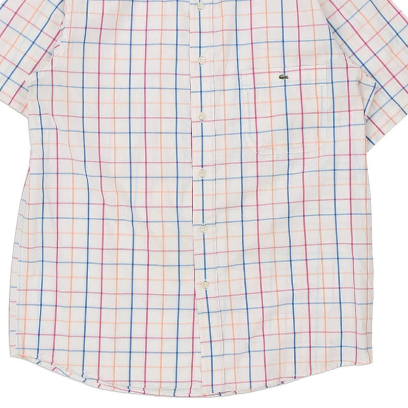 Vintage multicoloured Lacoste Short Sleeve Shirt - mens large