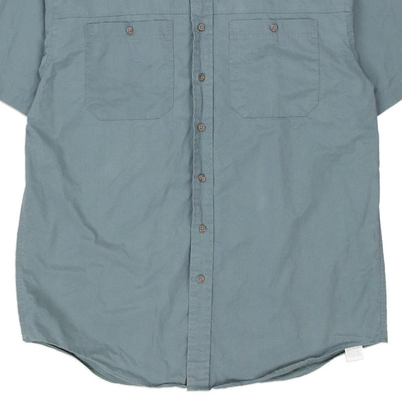 Rei Short Sleeve Shirt - XL Blue Cotton