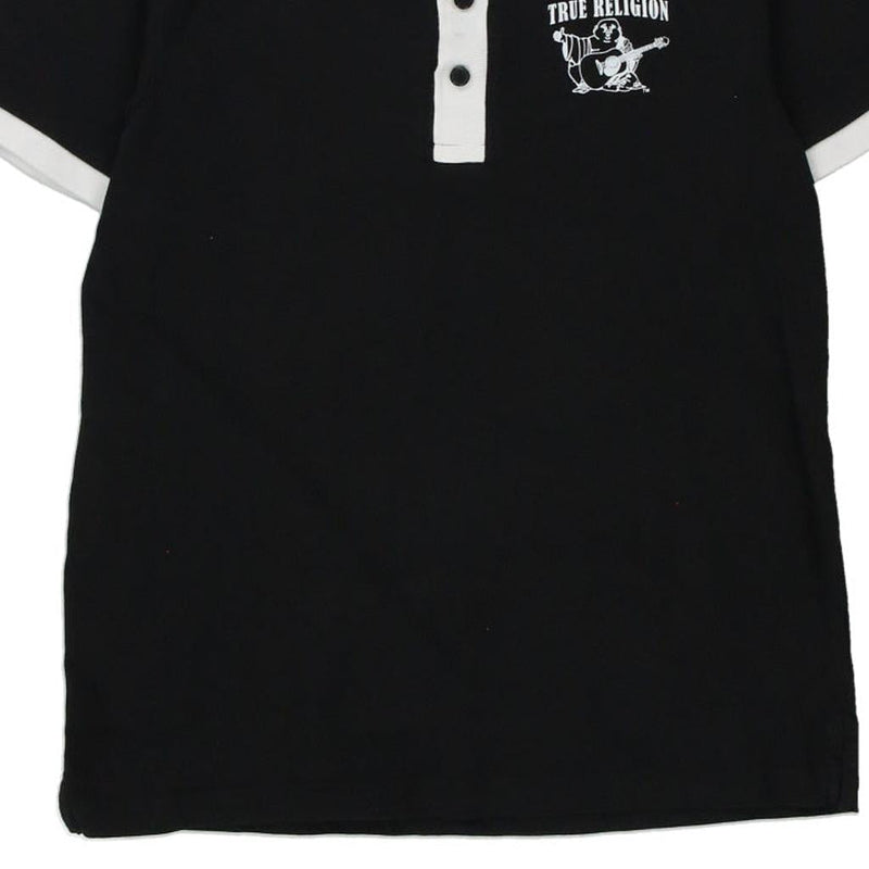 Vintage black True Religion Polo Shirt - mens large