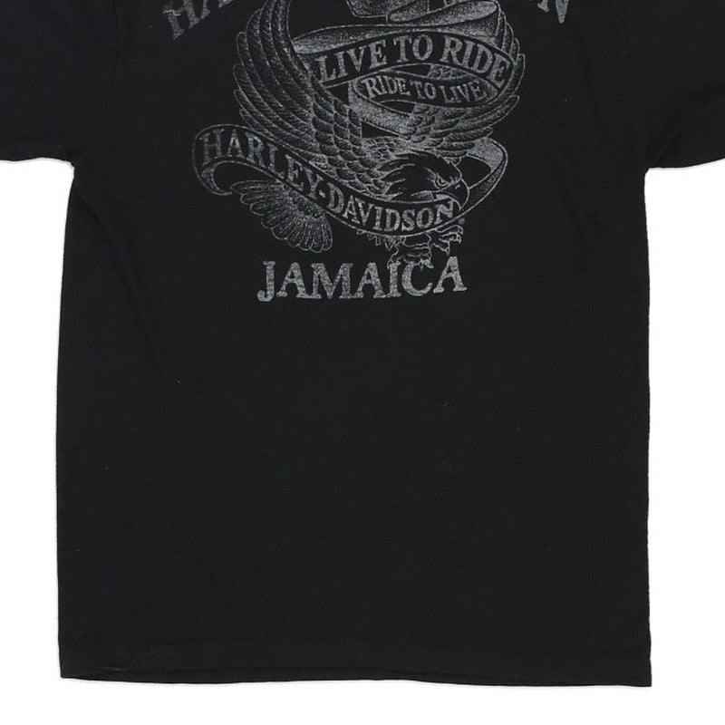 Vintage black Jamaica Harley Davidson T-Shirt - mens medium