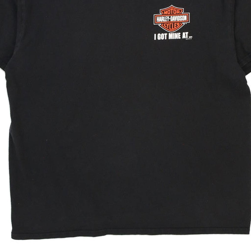 Vintage black Perrysburg, Ohio Harley Davidson T-Shirt - mens x-large