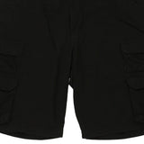 Lee Cargo Shorts - 36W 11L Black Cotton