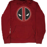 Deadpool Unbranded Graphic Hoodie - Large Red Cotton Blend