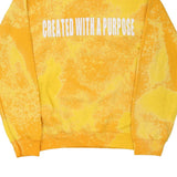 Unbranded Graphic Sweatshirt - Small Yellow Cotton Blend