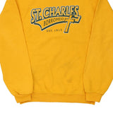 St Charles Borromeo Jerzees Graphic Sweatshirt - Medium Yellow Cotton Blend