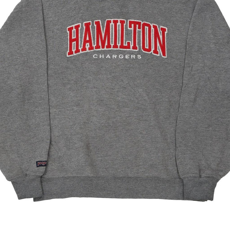Hamilton Chargers Jerzees Sweatshirt - Medium Grey Cotton Blend