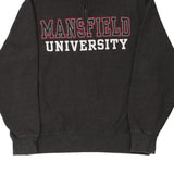 Mansfield University Helly Hansen College 1/4 Zip - Medium Grey Cotton Blend