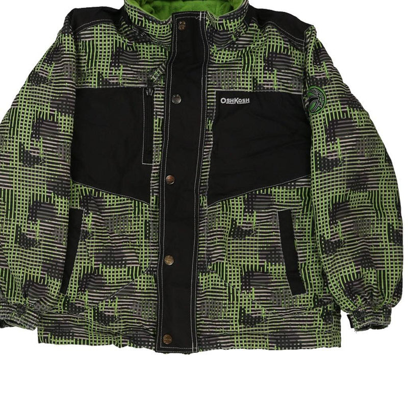 Age 7 Oshkosh Jacket - Small Green Polyester