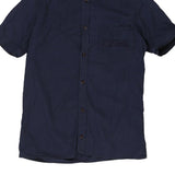 Age 12 Richmond Short Sleeve Shirt - Medium Navy Cotton