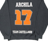 Castellanos Jaguares Gildan Graphic Sweatshirt - Medium Grey Cotton Blend