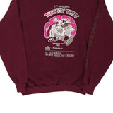 Made in USA Turkey Trot Tultex Graphic Sweatshirt - XL Purple Cotton Blend