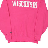 Wisconsin Jerzees Graphic Sweatshirt - Medium Pink Cotton Blend