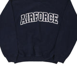 Air Force Gildan Graphic Sweatshirt - Medium Navy Cotton Blend