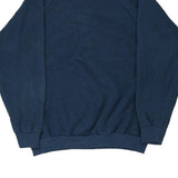 Blank Fruit Of The Loom Sweatshirt - Large Navy Cotton Blend