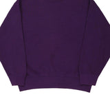Made in USA Blank Munsing Wear Sweatshirt - Large Purple Cotton Blend