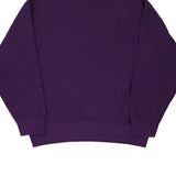 Made in USA Blank Munsing Wear Sweatshirt - Large Purple Cotton Blend