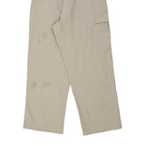 Dickies Double Knee Trousers - 33W 30L Beige Polyester Blend