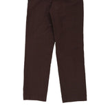 Dickies Trousers - 29W UK 10 Brown Polyester Blend