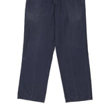 874 Dickies Trousers - 34W 28L Navy Polyester Blend