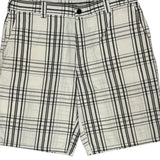Dickies Checked Shorts - 38W 11L White Cotton