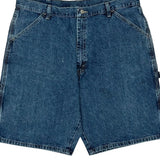 Carpenter Wrangler Denim Shorts - 37W 10L Blue Cotton