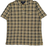 Vintage Polo Sport Checked Polo Shirt - Large Beige Cotton