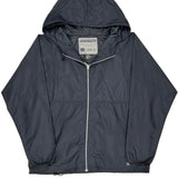 Vintage Quiksilver Windbreaker - Large Navy Nylon