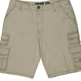 Iron Cargo Shorts - 36″ Waist Beige Cotton